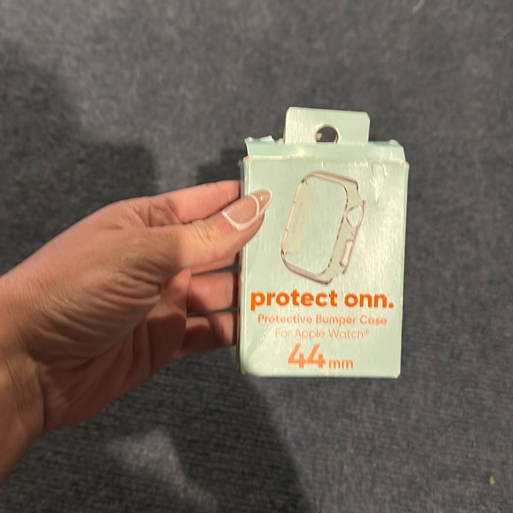 Protect Onn. Protective Bumper Case For Apple Watch 44mm clear